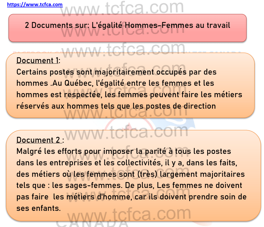 TCF Canada Expression Écrite Tâche 3: Sujet ( Juin 2021) TCF Canada Expression Écrite Tâche 3: Sujet ( Juin 2021)