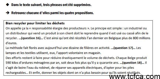 TEF Canada Comprehension Ecrite