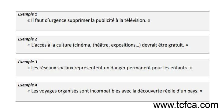 TEF Canada Expression Ecrite Section B